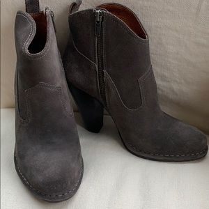 Frye Dark Gray Ankle Boots
